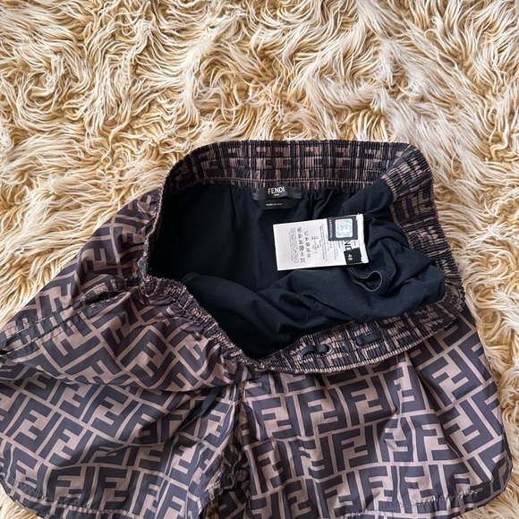 FENDI ALL-OVER LOGO SWIM SHORTS sz 48 - Picture 10 of 13